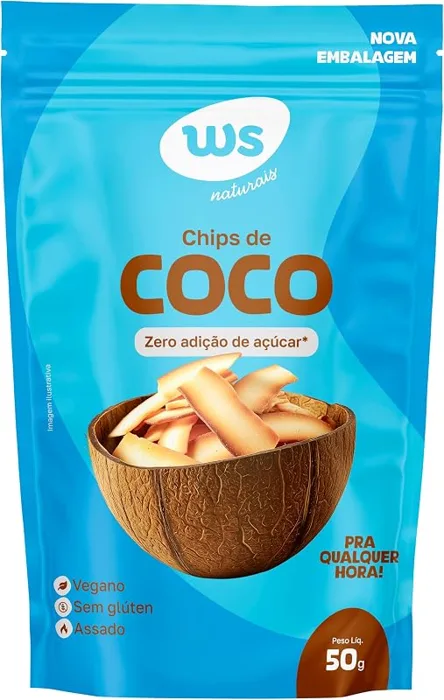 Chips de Coco sin azúcares añadidos